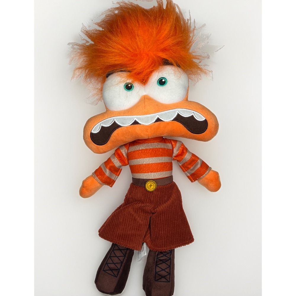 Disney Pixar Inside Out 2 Anxiety Plush Stuffed Toy Orange 15 Inch Just Play